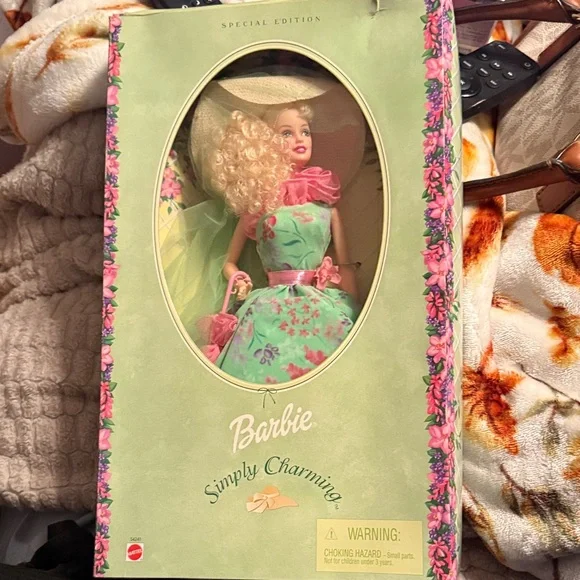 Barbie Simply Charming Doll in Green and Pink Floral Dress - Picture 1 of 3